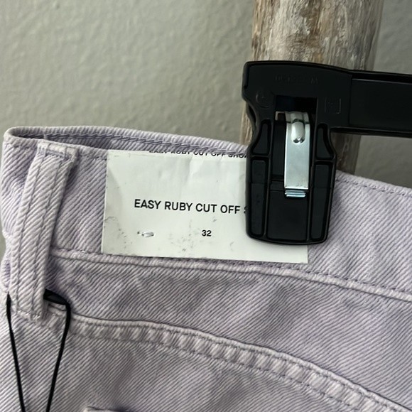 NWT-Women’s 7 For All Mankind Easy Ruby Cutoffs in Lavender size 32 - Picture 8 of 8